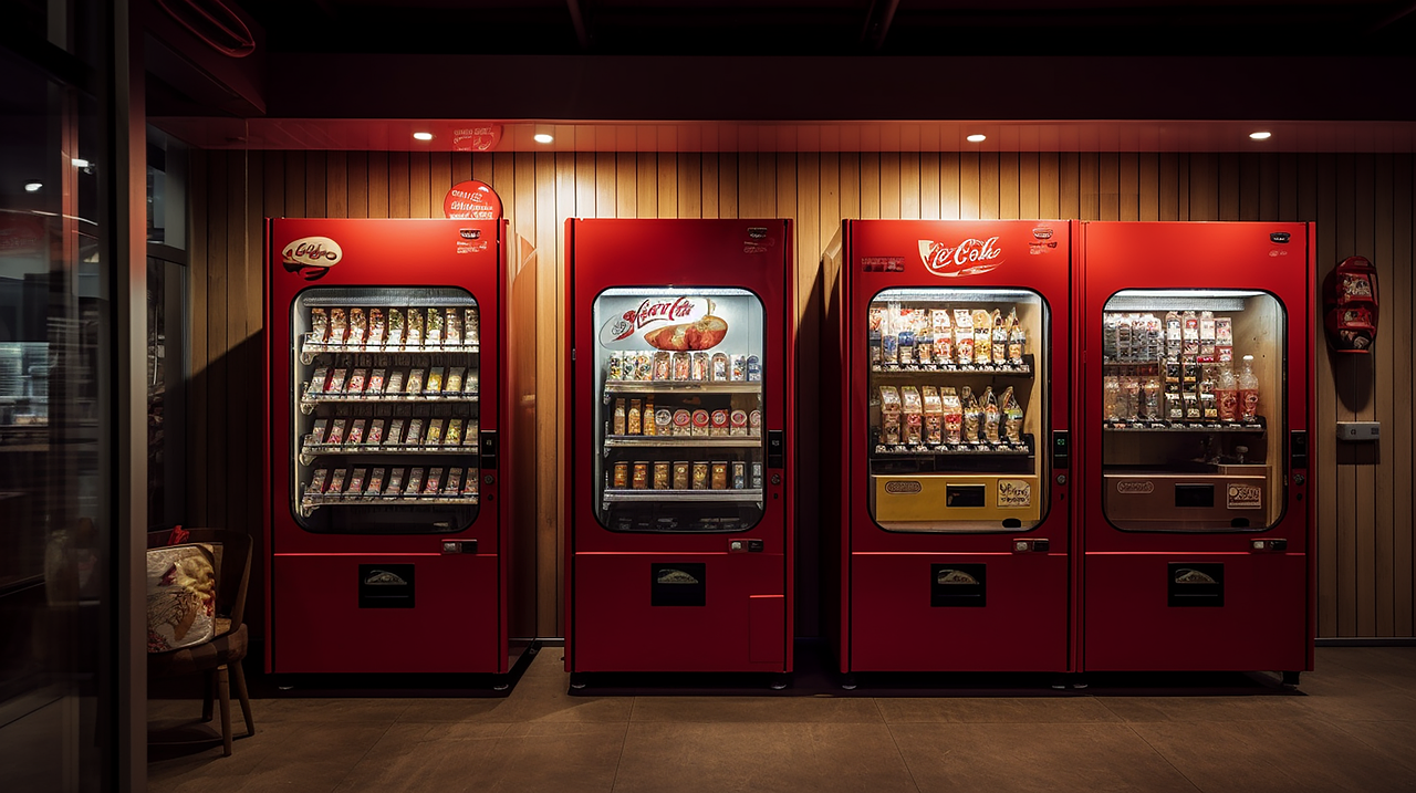 vending machine, unmanned cafe, convenience store, korean food vending machine, unmanned convenience store, beverage vending machine